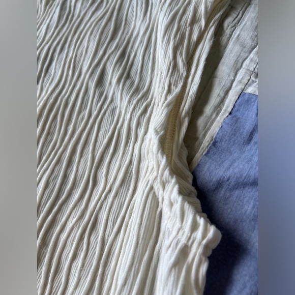 Dazy Womens White Cream Ribbed Boho Preppy Minimalist Sleeveless Top Large XL - Picture 4 of 9